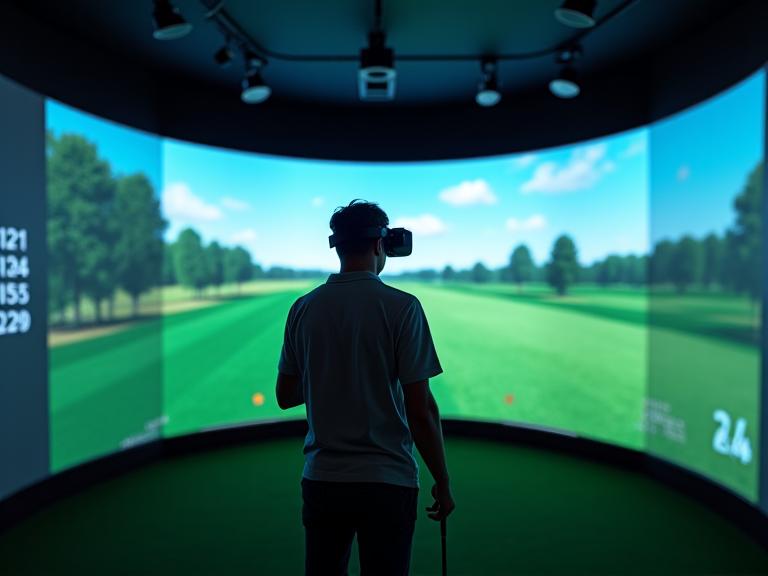 VRゴルフシミュレータートレーニング